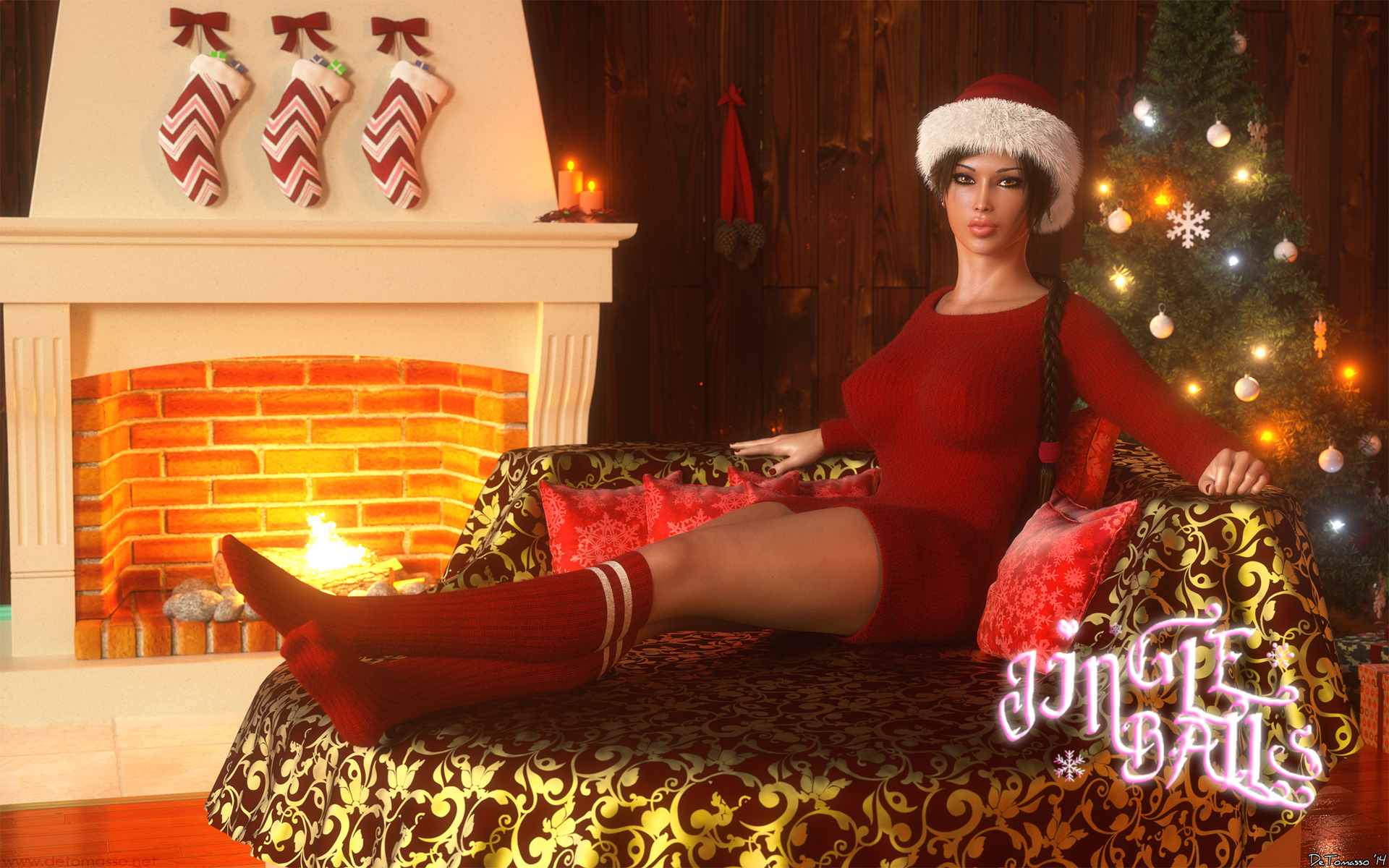Jingle Balls Lara Croft By Detomasso